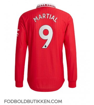 Manchester United Anthony Martial #9 Hjemmebanetrøje 2022-23 Langærmet